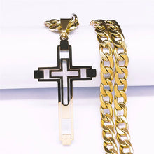 Charger l'image dans la galerie, Collier Croix Homme Prestige