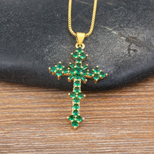 Charger l'image dans la galerie, Collier Croix Éclat Précieux