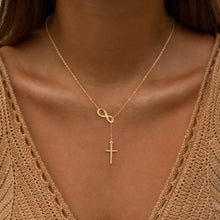 Charger l'image dans la galerie, Collier Croix A l’Infini