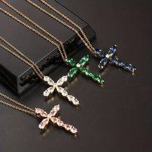 Charger l'image dans la galerie, Collier Croix Elegancia