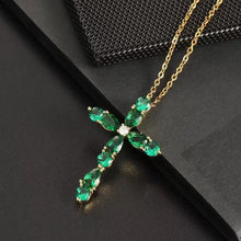 Charger l'image dans la galerie, Collier Croix Elegancia