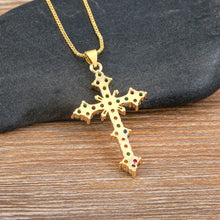 Charger l'image dans la galerie, Collier Croix Éclat Précieux