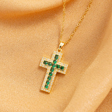 Charger l'image dans la galerie, Collier Croix Elegancia