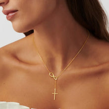 Charger l'image dans la galerie, Collier Croix A l’Infini