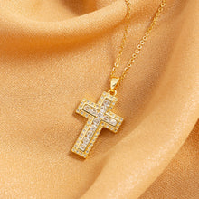 Charger l'image dans la galerie, Collier Croix Elegancia