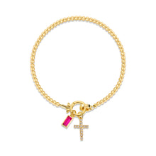 Charger l'image dans la galerie, Bracelet Croix Charms