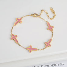 Charger l'image dans la galerie, Bracelet Croix Etoiles Célestes