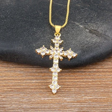 Charger l'image dans la galerie, Collier Croix Éclat Précieux