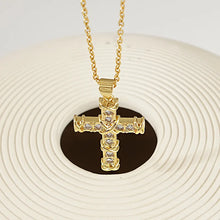 Charger l'image dans la galerie, Collier Croix Elegancia