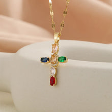 Charger l'image dans la galerie, Collier Croix Harmonie
