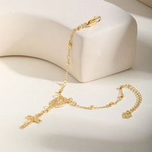 Charger l'image dans la galerie, ensemble bracelet et collier croix Rosaire
