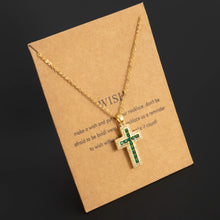 Charger l'image dans la galerie, Collier Croix Elegancia
