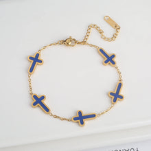 Charger l'image dans la galerie, Bracelet Croix Etoiles Célestes

