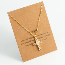 Charger l'image dans la galerie, Collier Croix Elegancia
