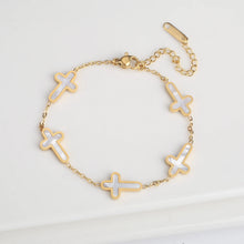 Charger l'image dans la galerie, Bracelet Croix Etoiles Célestes
