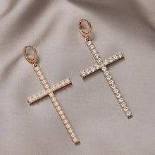 Charger l'image dans la galerie, Boucles d’oreilles Croix Élégance

