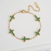 Charger l'image dans la galerie, Bracelet Croix Etoiles Célestes
