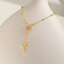 Charger l'image dans la galerie, ensemble bracelet et collier croix Rosaire
