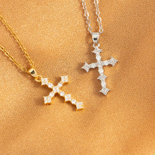 Charger l'image dans la galerie, Collier Croix Elegancia
