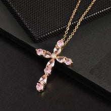 Charger l'image dans la galerie, Collier Croix Elegancia
