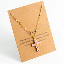 Charger l'image dans la galerie, Collier Croix Elegancia
