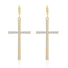 Charger l'image dans la galerie, Boucles d’oreilles Croix Élégance
