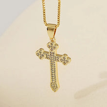 Charger l'image dans la galerie, Collier Croix Elegancia
